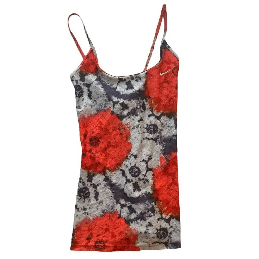 Nike Activewear Tank Top Orange Multi Women’s Medium